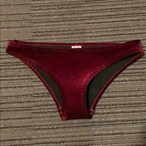 Red velvet Hoaka Swimwear bikini bottoms